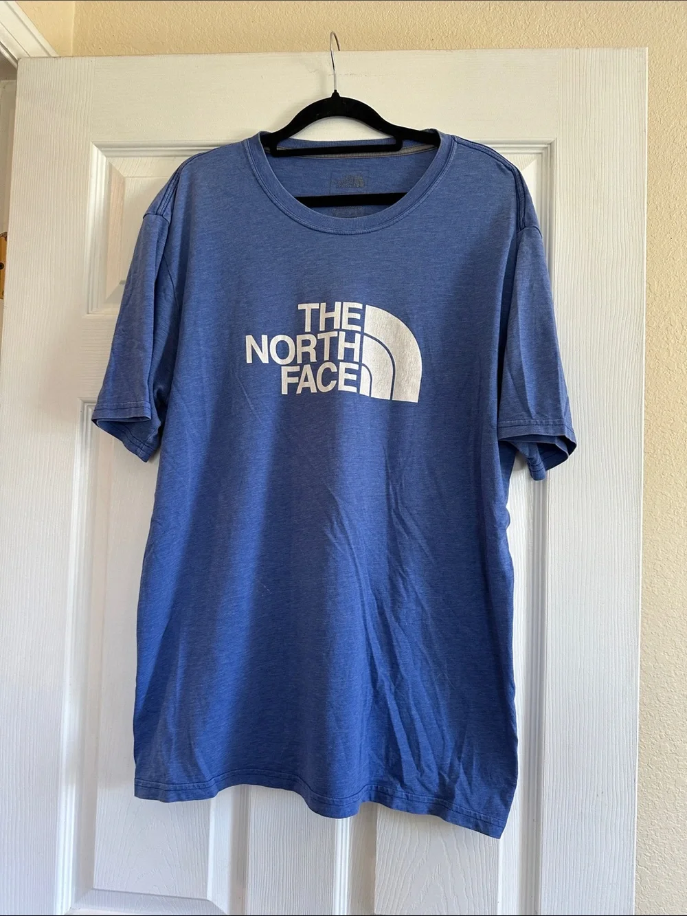 The North Face Men's Logo Tee — Blue with White Graphic